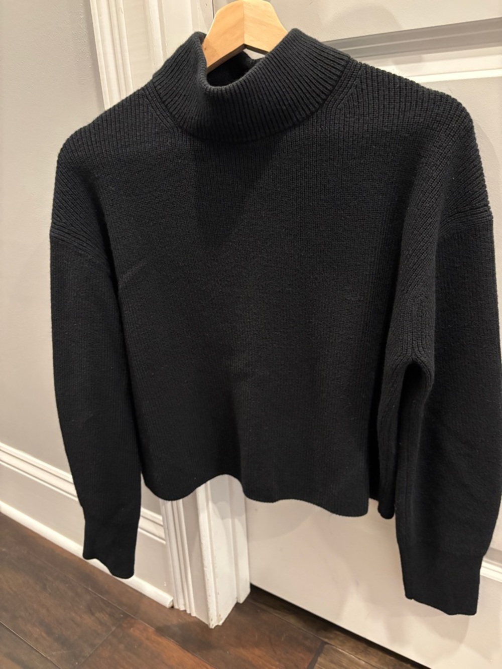 lululemon athletica Black Ribbed Turtleneck Sweater